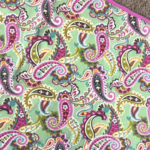 Vera Bradley Baby Tutti Fruiti Receiving Blanket Paisley Flowers - Picture 3 of 5